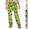 Pyjamasbukser Nattøy Fritidssnor Elastisk midje Bukser Komfortable Rette Yoga Løse Bukser