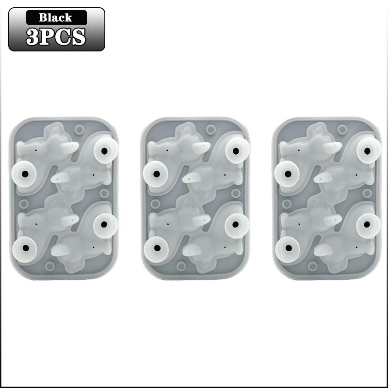 1-5PCS 3D Puppy Shape Silicone Ice Tray Dog Ice Cube Mold for Cocktails Whiskey Bourbon Easy Release Freezer Tray Bar Gift