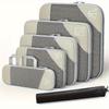 Compression Packing Cubes Set, Polyester Travel Luggage Organizer Accessories, Extensible Storage Bags Suitcases