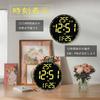 GOLWIS Wall Clock, Stylish, Cute, Digital, LED, Automatic Dimming, Wall Clock0059-1size-Black