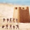 100Pcs Soldier Model Kit Play Sandtray Warrior Doll Fighting Scene Plastic Static Model Ornament Soldier People Military Model Children