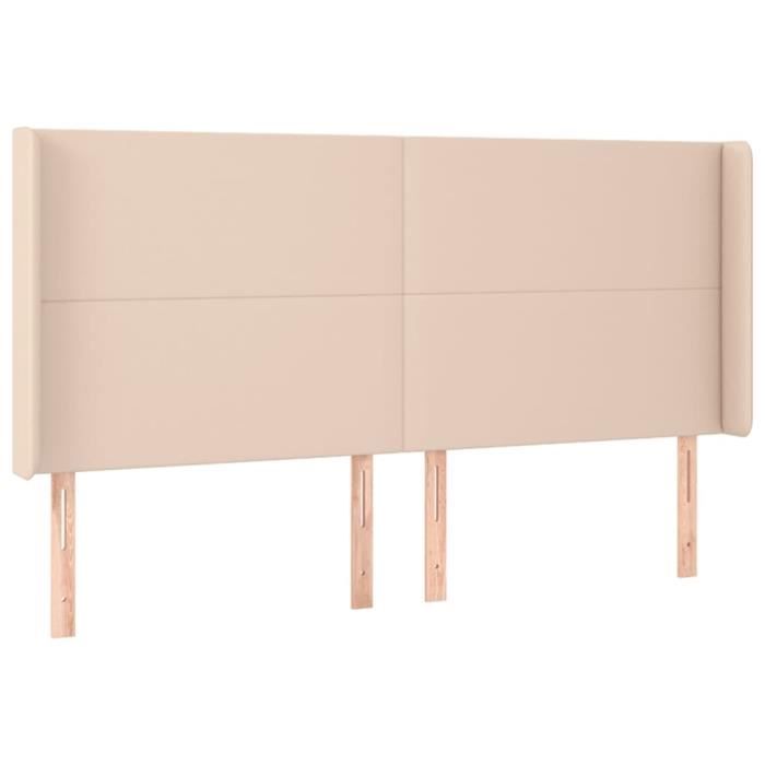 VidaXL Tête de lit avec oreilles Cappuccino 163x16x118-128 cm3119401