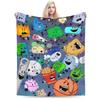 BFDI Throw Blanket Soft Novelty Blanket For Home Decor Travel Flannel Bedspread Bed Cover