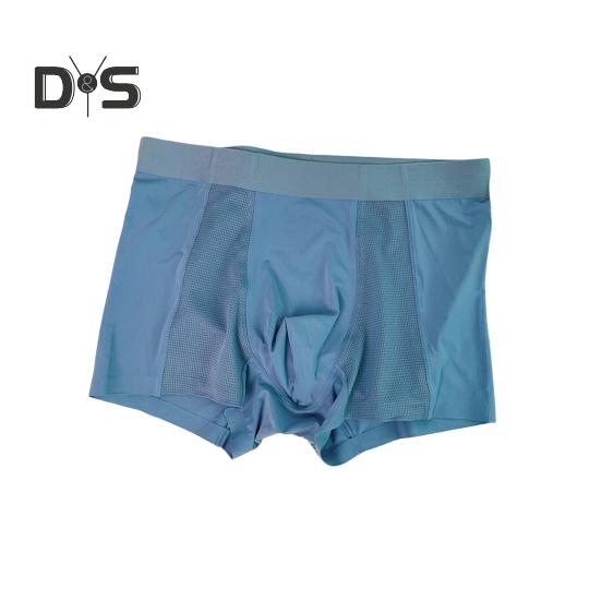 

Мужские трусы-боксеры средней посадки с эластичным поясом U-образной формы, шорты-трусы, однотонные U-образные дышащие тканевые трусы 3XL синий