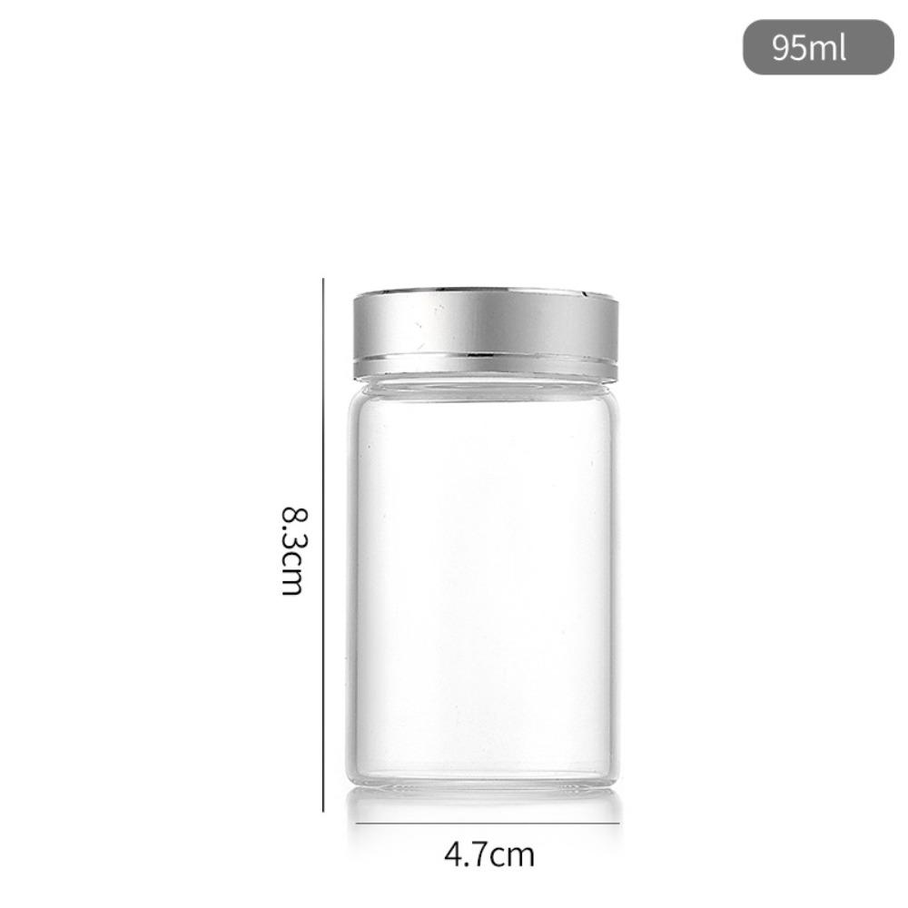 Mini Frascos de Vidro Selados Vidro Transparente Lata Selada Garrafa de Armazenamento de Vidro Durável