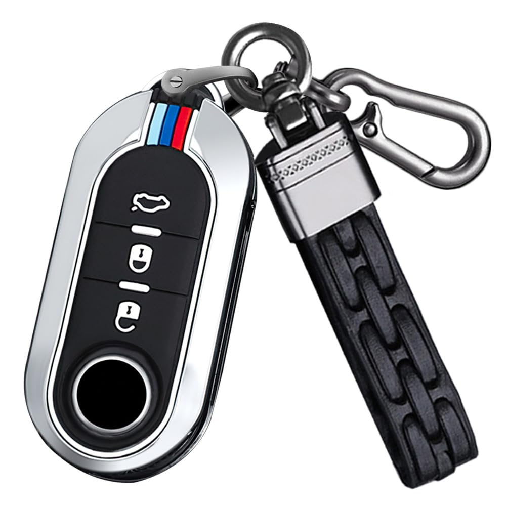 [SANRILY] Key case for Fiat Key holder Key cover Key серебряный