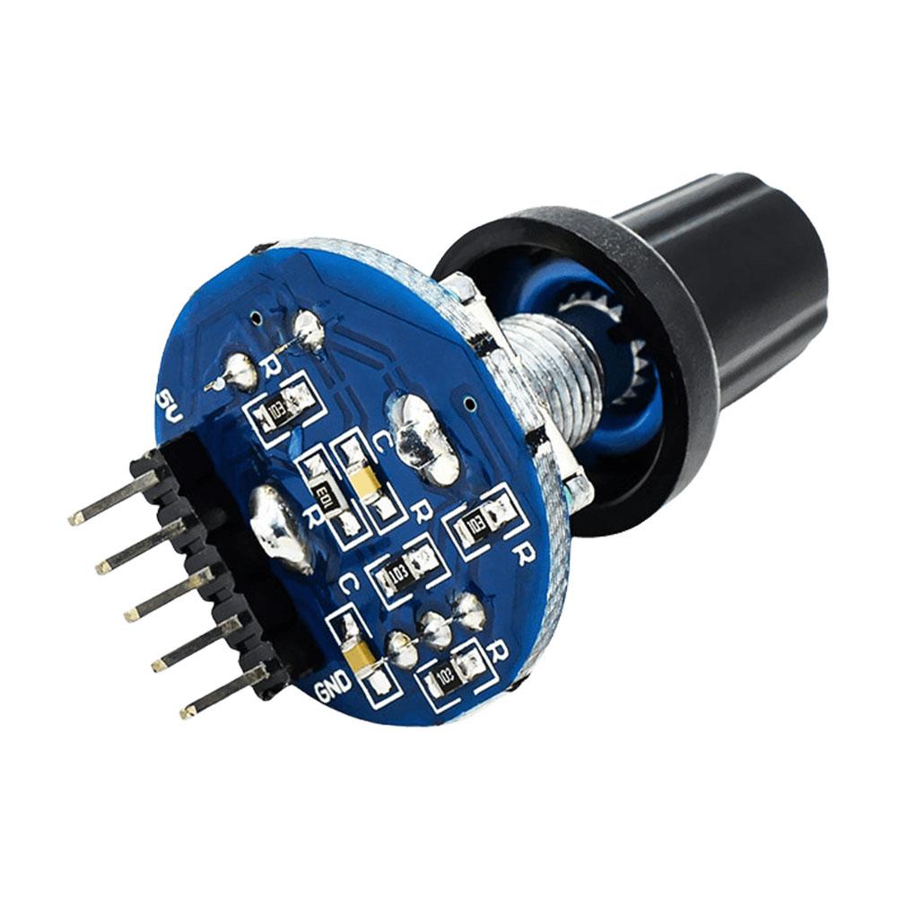 Rotační enkodér Modul s kulatým knoflíkem 5V Digitální potenciometr Kryt otočného knoflíku Vysoká přesnost pro Auto Audio Elektronické zařízení