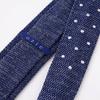 tie tie Blue Blue [Ogier] Tie/knit 100% silk/dot pattern/narrow tie/slim