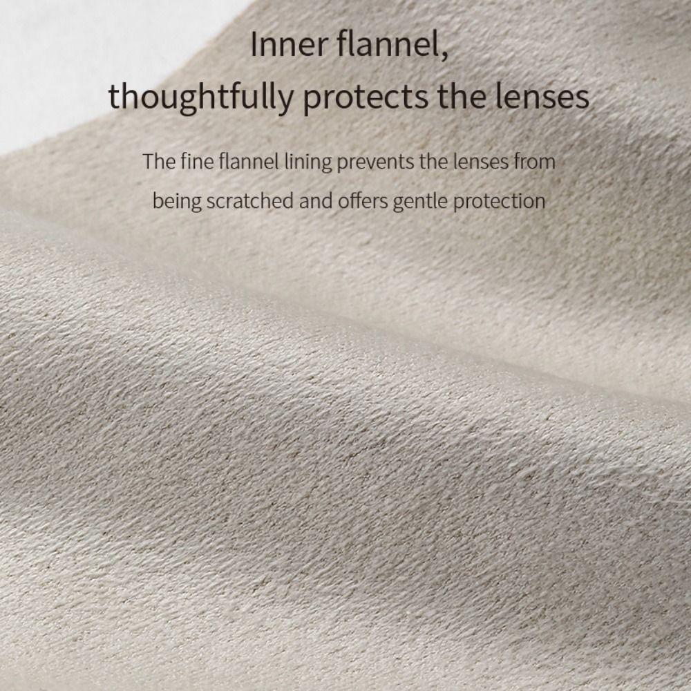 Automatic Closed Sunglasses Organizer Pouch PU Leather Eyeglasses Bag Eyewear Accessories