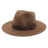 Unisex Summer Panama Sun Hat - Fashionable Straw Braid Fedora for Outdoor and Beach Wear.