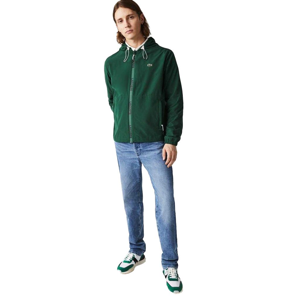 Lacoste Mens Water Resistant Bomber Jacket