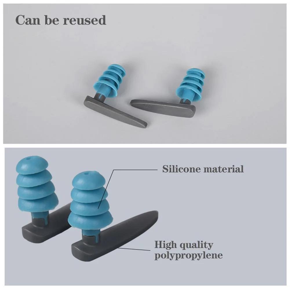 Professionelle Schwimmstöpsel Silikon Weiche Ohrstöpsel Flexibel Wasserdicht Gehörschutz für Bahnen Schwimmen Tauchen Baden