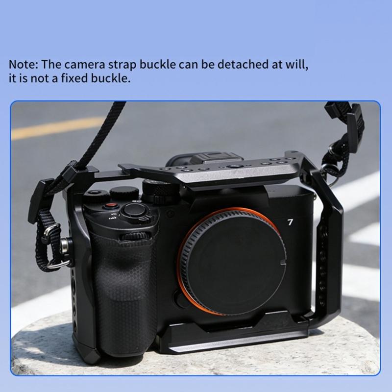 Professional Camera Cage Camera Full Cage Lightweight for A7M4 A7M5 A7R5 Aluminum Video Rig Button Cold Shoe QR Base Accessories