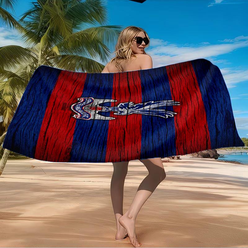 Crystal Palace Crest Design Beach Towel Microfiber Beach Towel, Lightweight and Quick-Dry, for Summer Travel, Swimming Pool Fan Birthday Gift