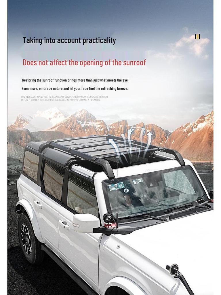 Ford Bronco Roof Rack Crossbar Bracket for Hard Top Luggage Carrier