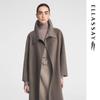 ELLASSAY Women's 100% Cashmere Belted Long Coat