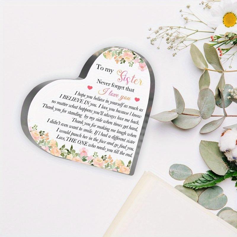 Ladies friendship gift, friend, best friend, colleague; friend birthday Christmas gift ideas, friendship memorial plaque