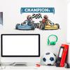 Cartoon Racing Driver Racing Study and Bedroom Decoration and Beautification Stickers