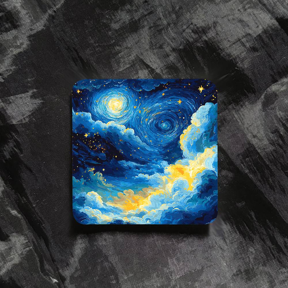 Van Gogh Starry Sky Refrigerator Magnet Personalized Creative Magnetic Stickers With Magnets