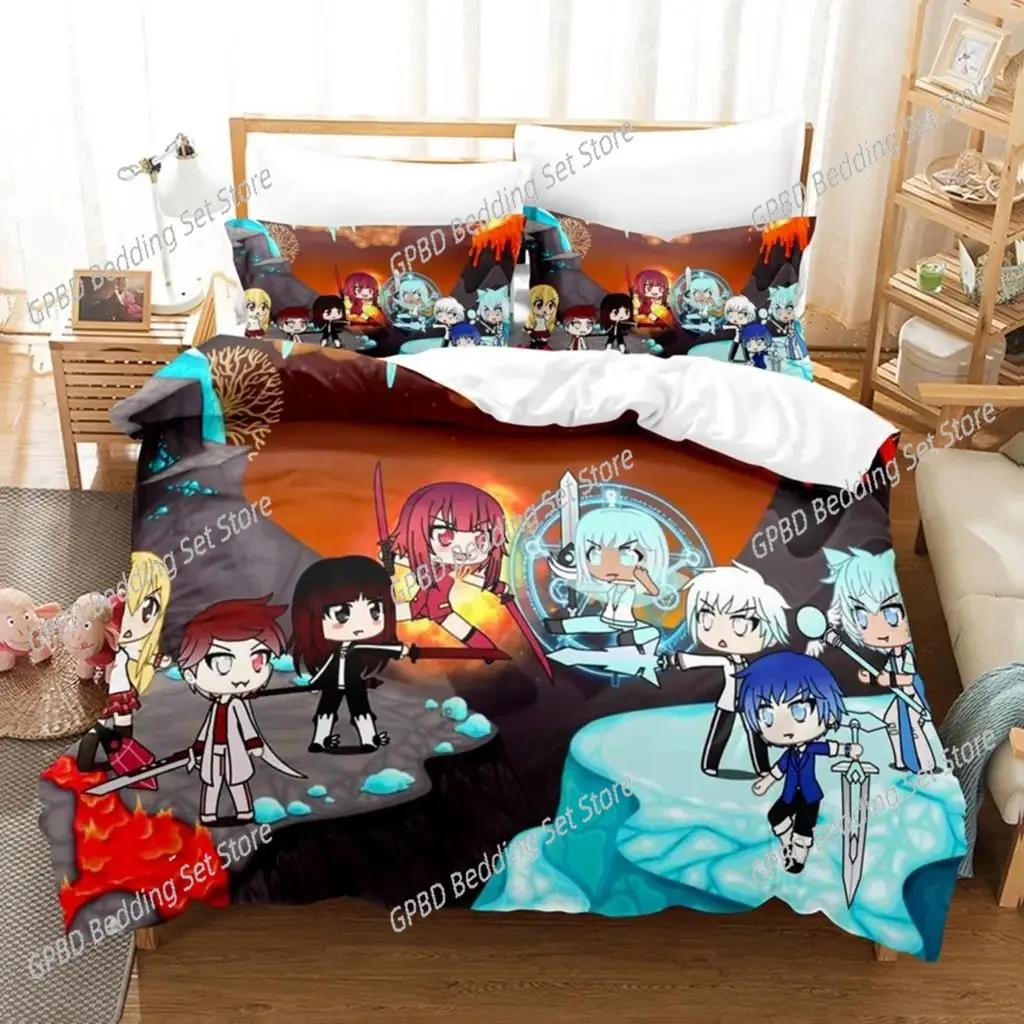 3D Print Anime Kawaii The Gacha Girl Bedding Set Bedroom Soft Modern Bedspreads Comefortable Duvet Cover Quilt Cover Pillowcase
