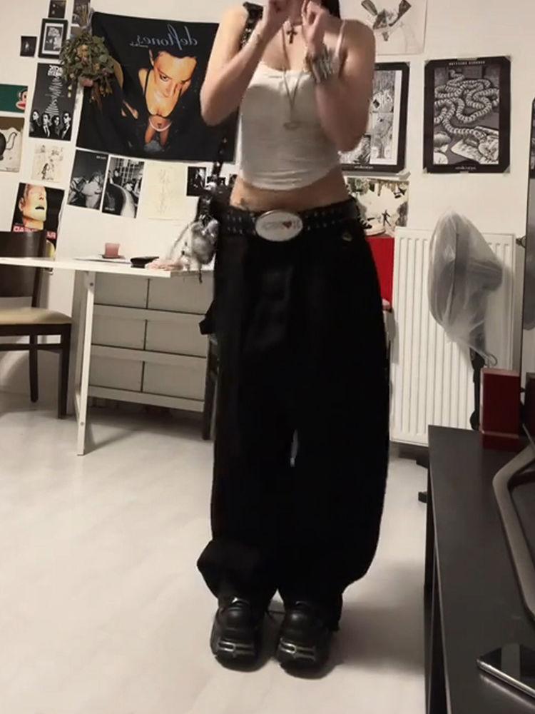 ZYLLO American Retro Dragon Print Straight Jeans Millennium Subculture Fashion Harajuku Hip Hop Y2k Pants Baggy Jeans