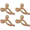Bow Transparent Hair Clip Women's Jelly Color Shark Clip Dazzling Fashion Hair Accessories