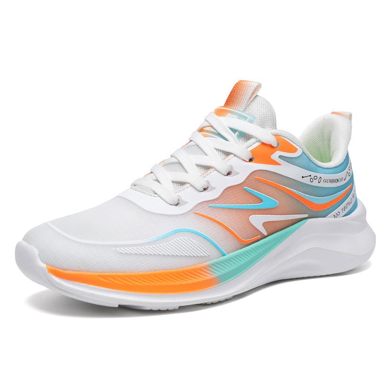 Men's and women's sports shoes summer new mesh breathable running shoes soft sole lightweight student fashion shoes