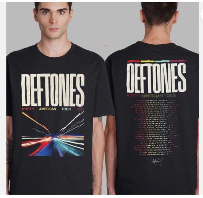 

Deftones North American Tour 2025 Merch Tour Dates Two Sides Unisex T-Shirt Unisex T-Shirt XXXXL