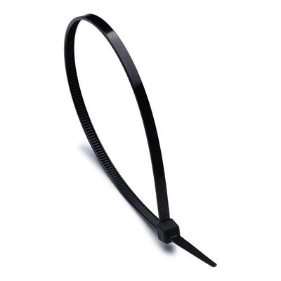 Legături de cablu neagră, sârmă cu autoblocare, cârlig și buclă Legături capabile Curele de legătură din plastic Legături de cablu cu buclă detasabile 3x200mm