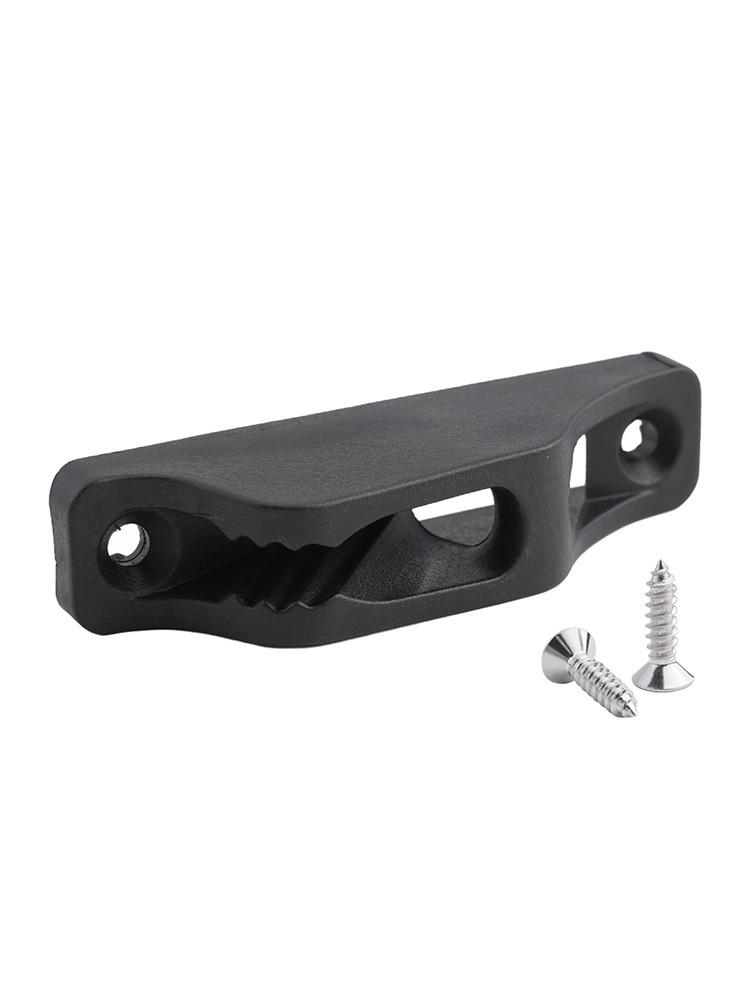 Black Nylon Cleat with Self Locking Design Suitable for Kayaking Enthusiasts