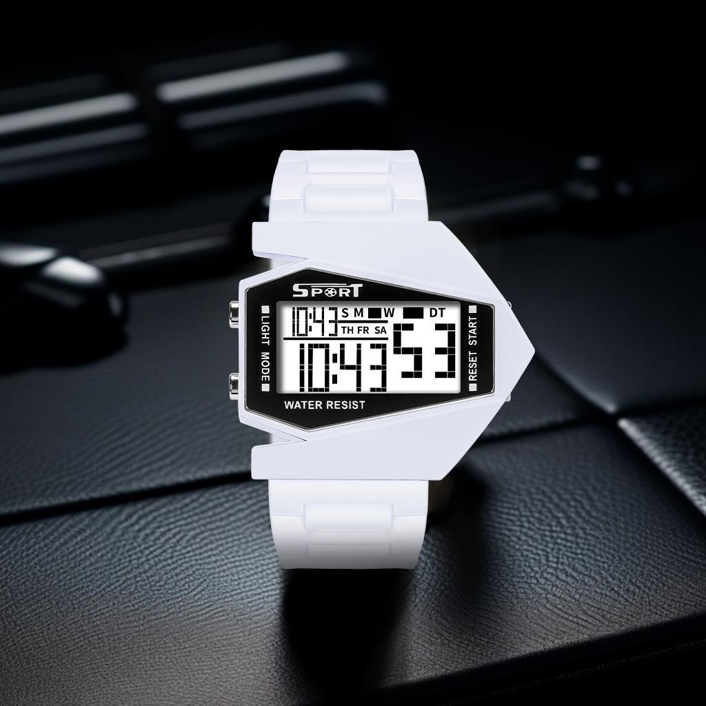 New Creative Digital Watches for Kids Luminous Wateproof Silicone Strap Sports Watch Multifunction Alarm Clock Sports Watch
