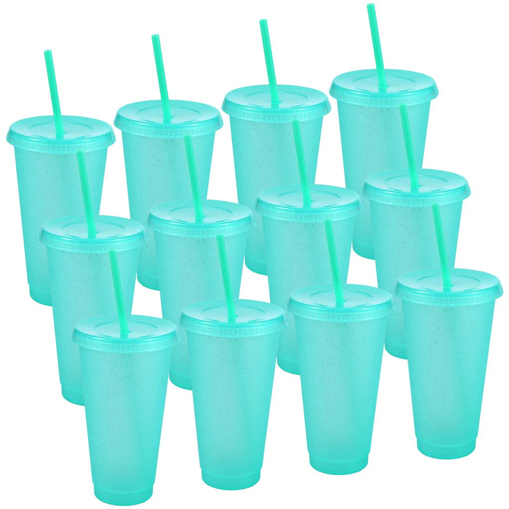 10/12Pcs Color Changing Cups Straw Tumbler With Lid Cold Drinking Cup for Birthday Party Travel Juice Mug Fashion Water Bottle
