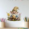 Easter Wall Stickers, Creative Gentleman Bunny Decor, Self-Adhesive Wall Art for Bedroom Living Room Holiday Background Decoration