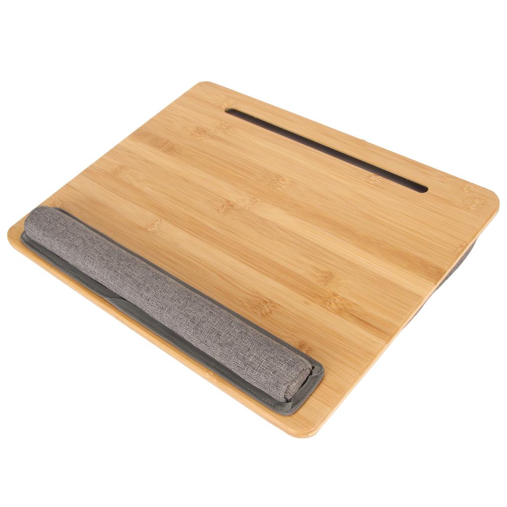 Lap Desk with Cushion Tilting Angle Comfortable Lightweight Portable Laptop Desk with Tablet Slot