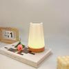Wood Grain Touch Control Bedside Lamp - 13-Color Dimmable LED Night Light
