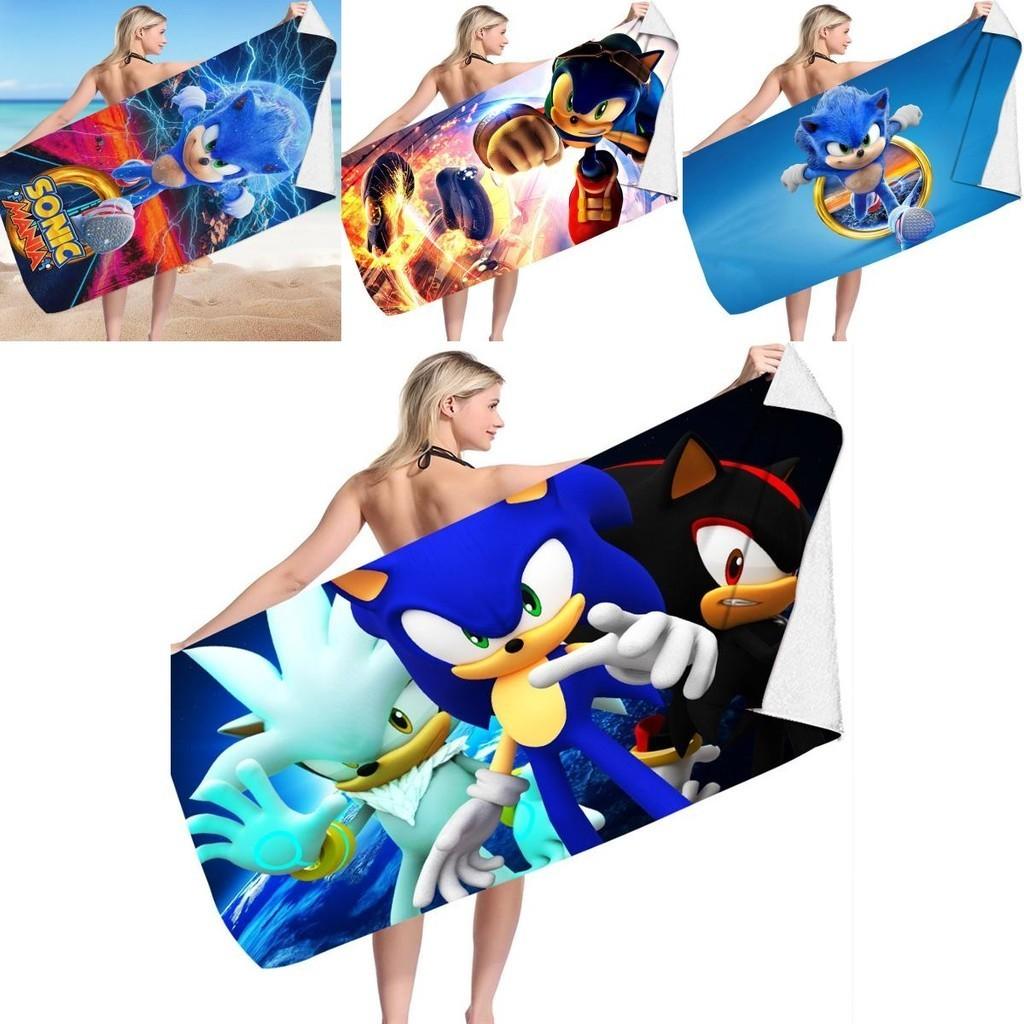 Ikonisches Sonic The Hedgehog Strandtuch Perfekt Für Gamer Und Fans Des Klassischen Spiels