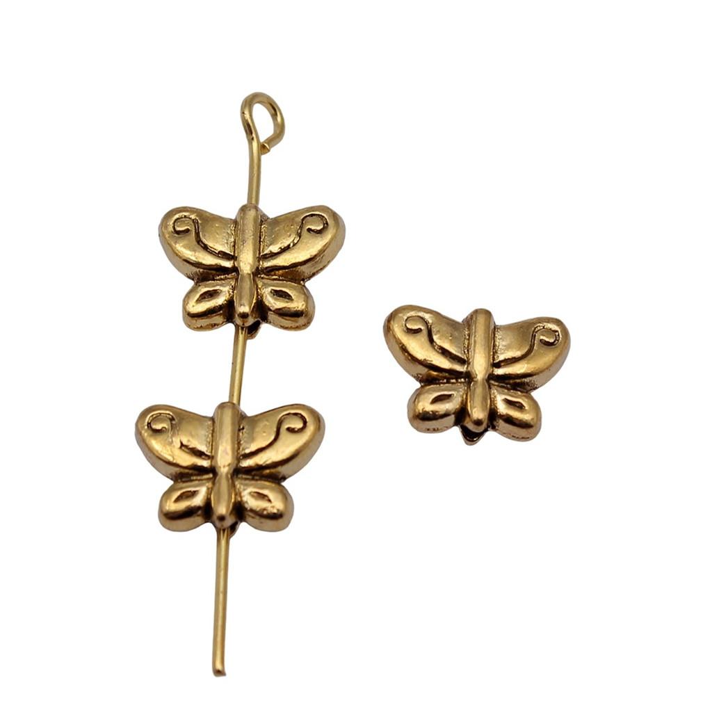 Angel Wing Beads Spacer Small Hole Butterfly Charms For Spiritual Jewelry