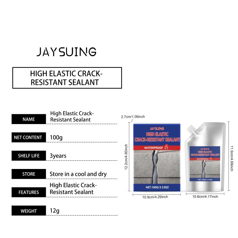 Jaysuing Concrete Crack Sealant Waterproof Leak Proof Wear-Resistant Tile Crack Repair - 10kg Concrete Crack Waterproof Sealant