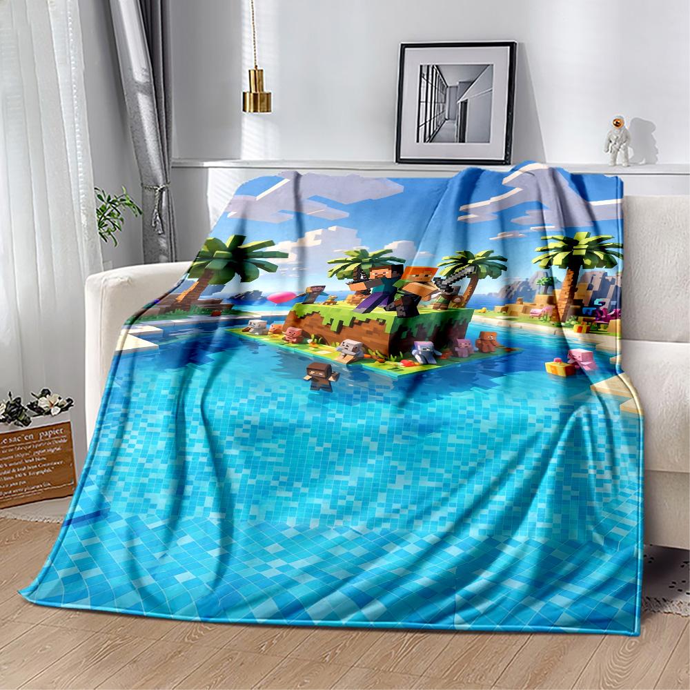 Minecraft 41 Blanket Soft & Cozy Suitable for Sofa Couch Office Chair for All Seasons Warmthful Decor Birthday Christmas Gift Blanket