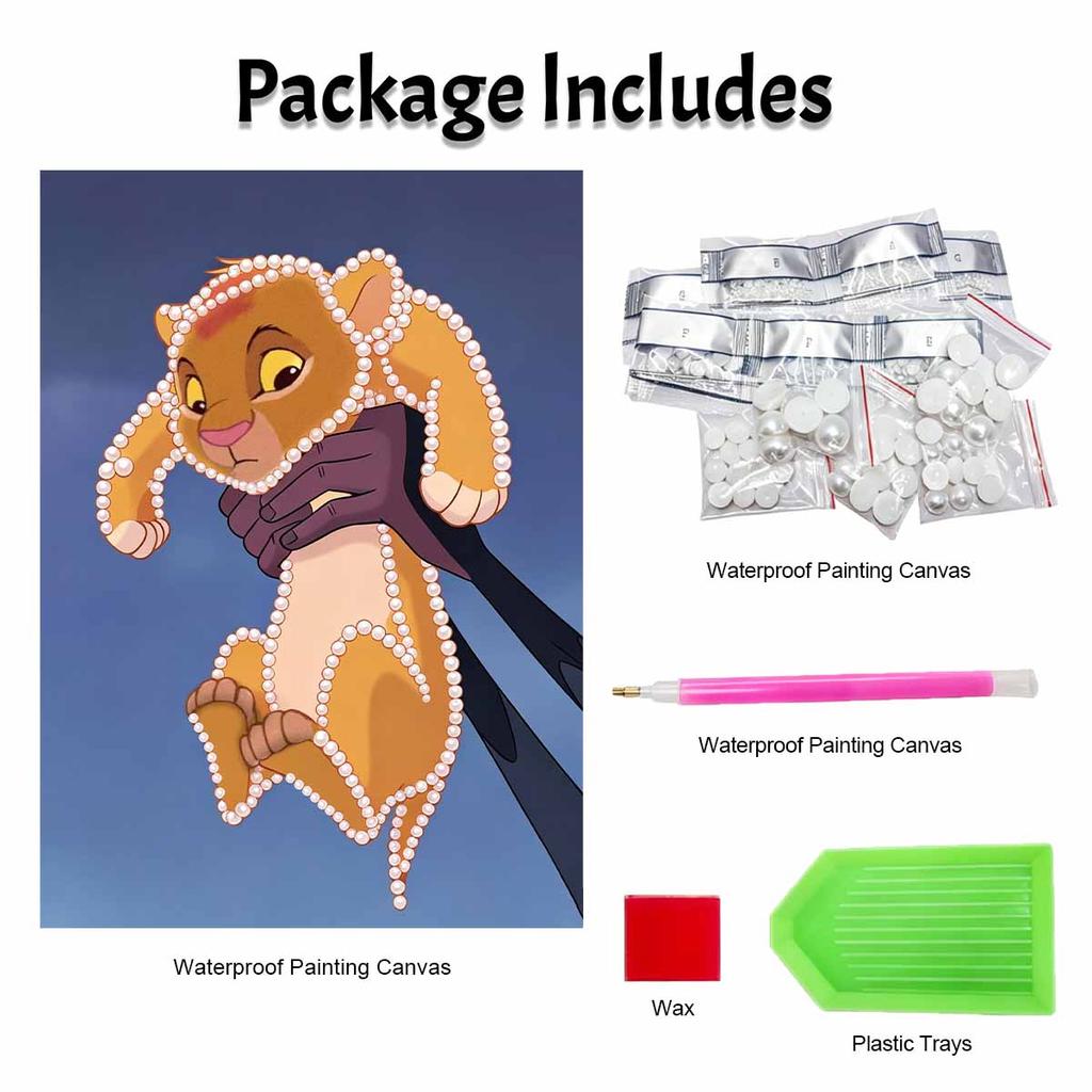 Creative Pearl Art Painting Based On Classic Scenes In Disney Pearl Painting The Lion King 5D DIY Pearl Embroidery Mosaic Cross Stitch Kit Home Decor