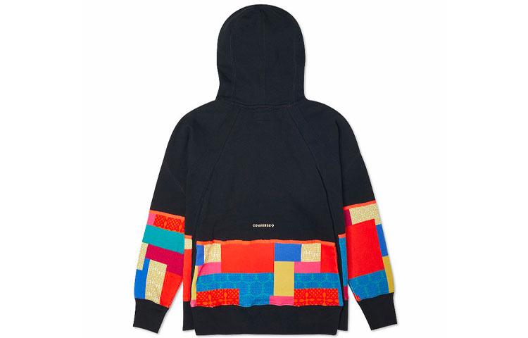 Converse Sweatshirts Unisex Black Hooded Moderate Regular 10022416-A02