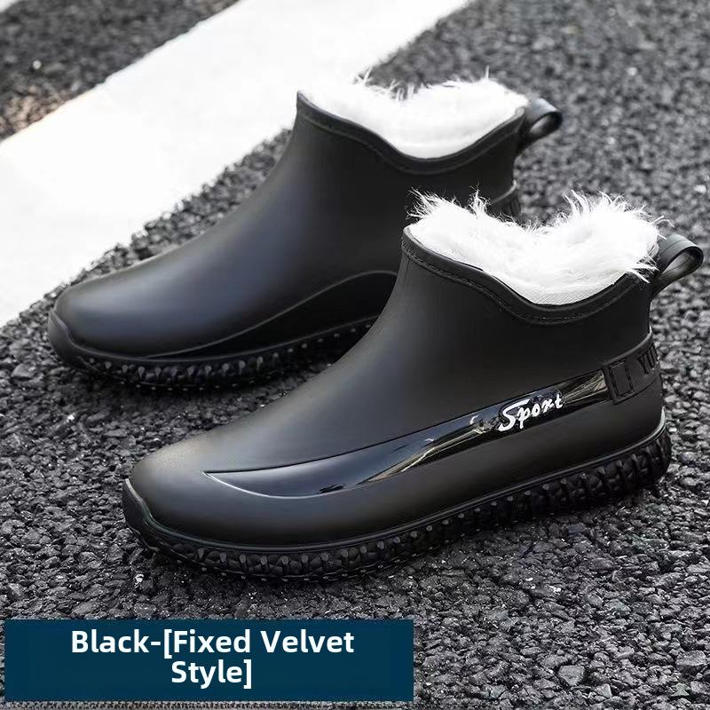 Men's Waterproof Non-Slip Rubber Rain Boots - Work and Fishing Shoes