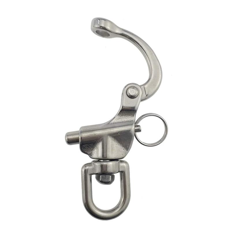 Swivel Eye Snap Shackle Quick Release Bail Rigging Sailing Boat Marine 316 Stainless Steel Fixed Snap Anchor Shackle Rigging