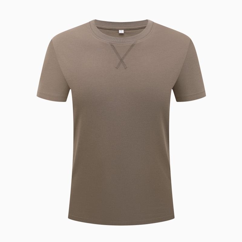 Men's Half Sleeved Round Neck Ice Silk T-shirt, Men's Sports and Leisure Running Top, Men's Fitness Short Sleeved Men's Quick Drying Clothes