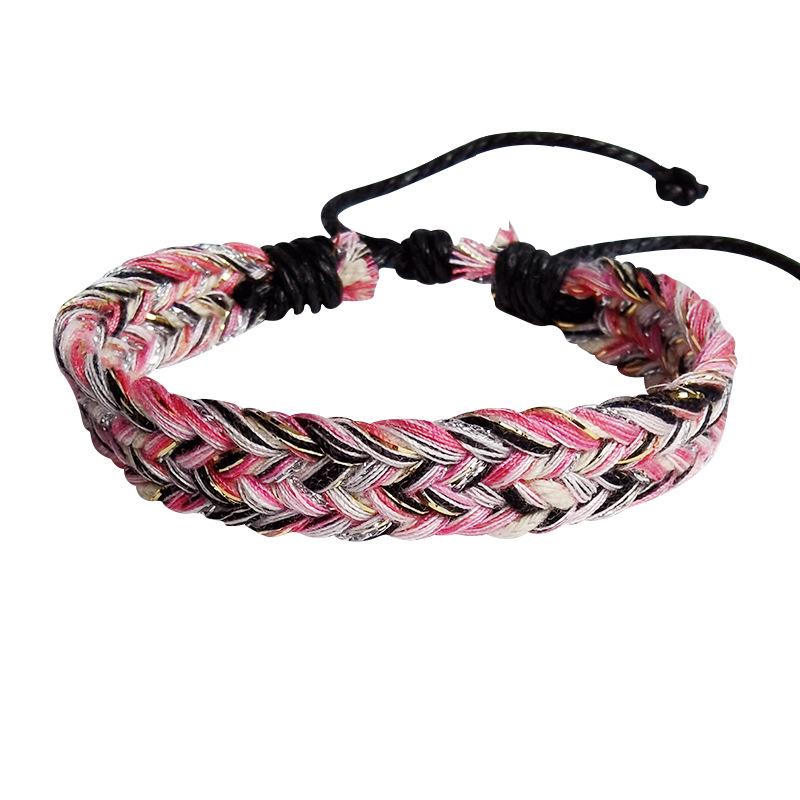 Handgefertigtes fünf-farbiges gewebtes Armband: Original japanisches trendiges Modeaccessoire