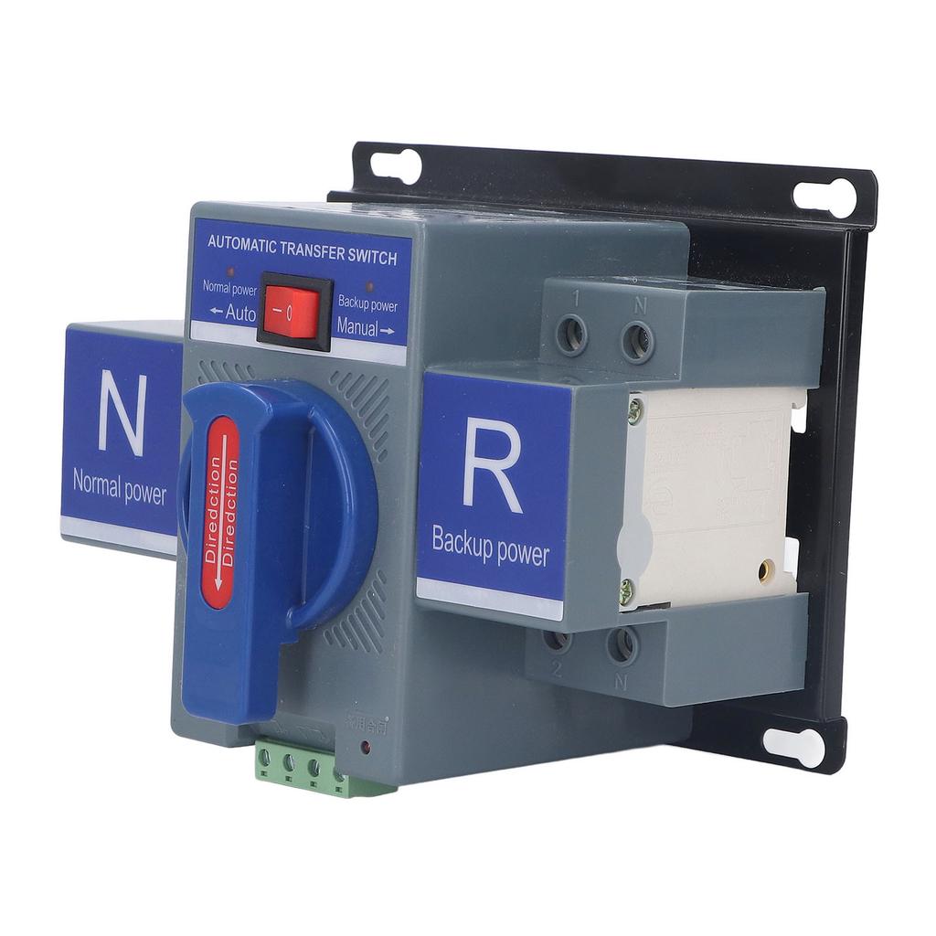 Double Power Automatic Transfer Switch 2P CB Type Mini Changeover AC230V for Household PV 63A