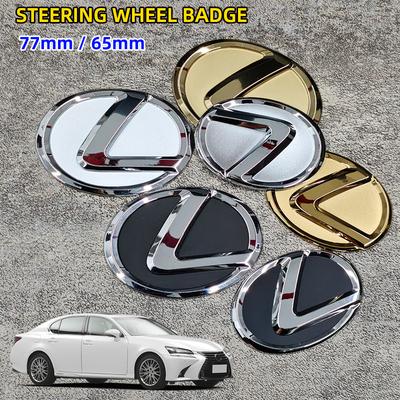 65mm 77mm Car Steering Wheel Logo Sticker Badge Accessories For CT200H ES250 ES300H IS250 GS300 GS460 GX470 LS400 LX470