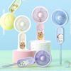 Portable USB Rechargeable Mini Handheld & Desk Fan with Lanyard