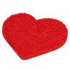 Chenille Red Heart Shaped Chenille Floor Mat  Balcony Indoor Decorative Heart-shaped Carpet