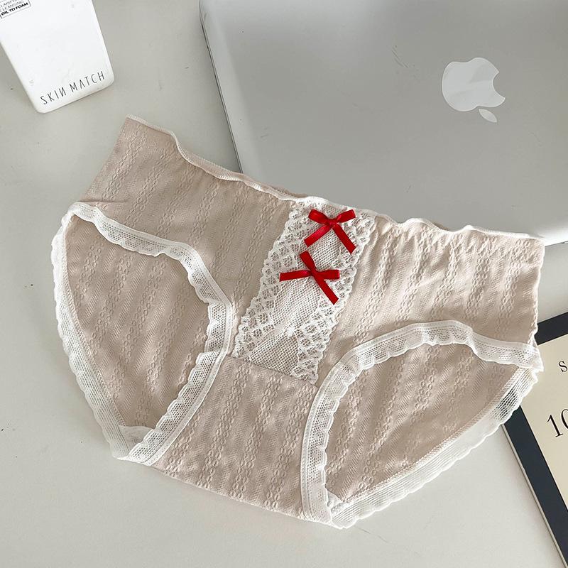 Trendy Antibacteriële Katoenen Slipjes voor Dames - Schattig, Ademend, Meisjesachtig Stijl